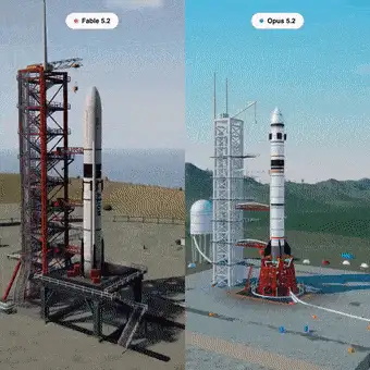 火箭测试画面的动态演示