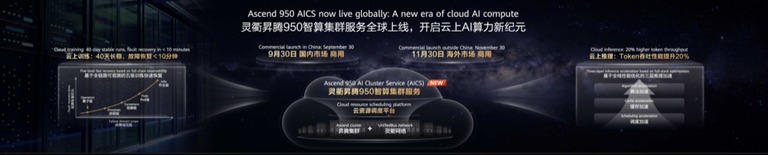 灵衢昇腾950智算集群的云上训练表现