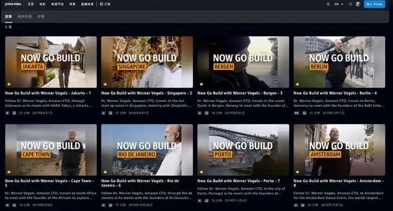 《Now Go Build》的剧集列表