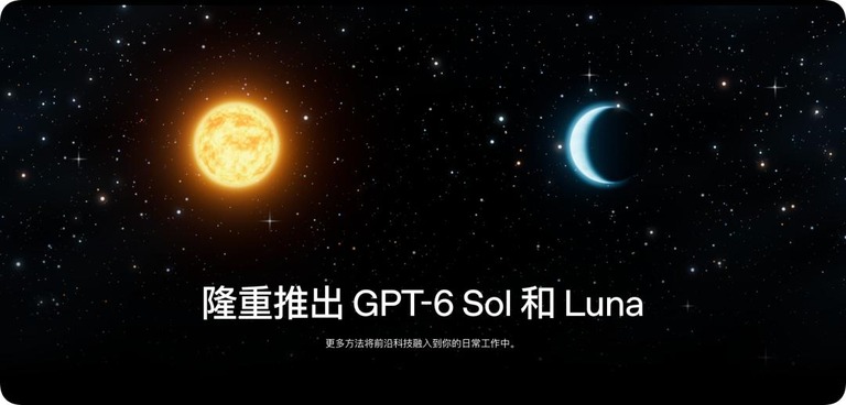 OpenAI 官方发布 GPT-6 Sol 和 Luna 的页面