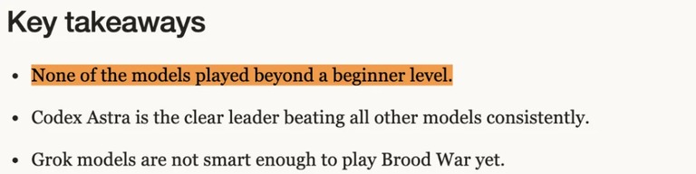 Brood War Bench 报告给出的三点结论