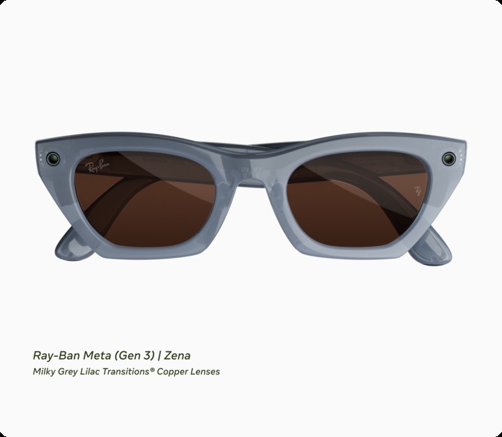 Ray-Ban Meta Gen 3 镜框配色