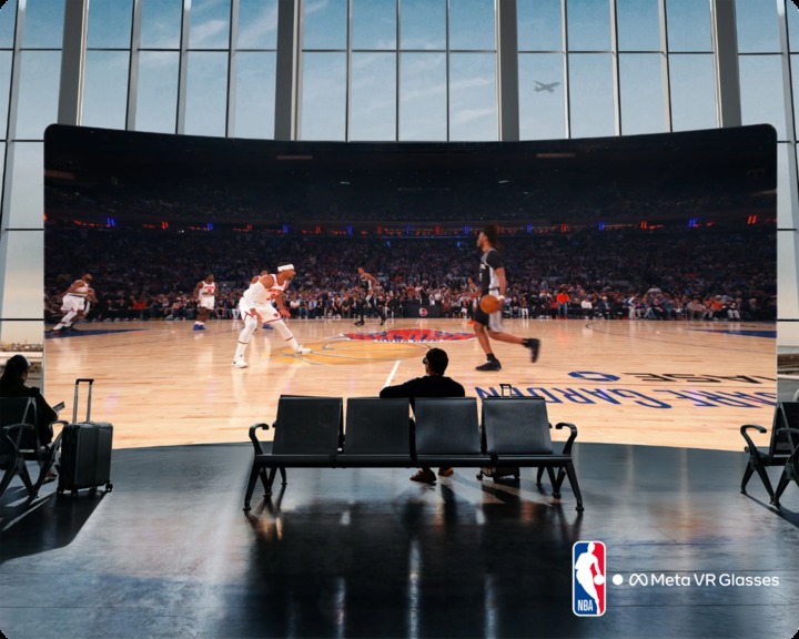 与 NBA 的合作画面
