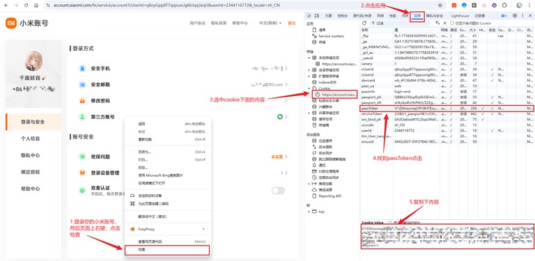 浏览器开发者工具里查看账号登录凭据