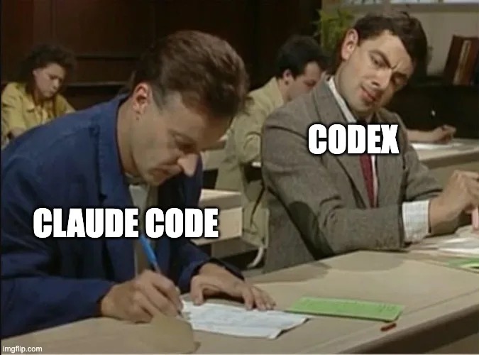 Codex 与 Claude Code 梗图