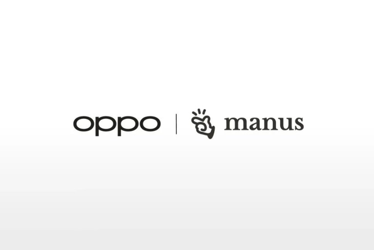 OPPO 与 manus 合作宣传图