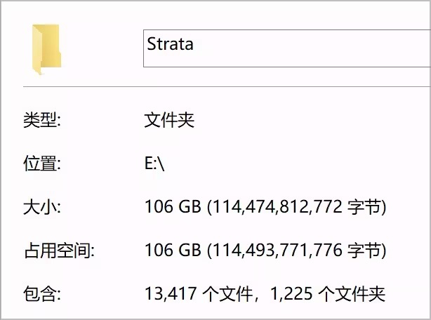 模型文件夹占用截图