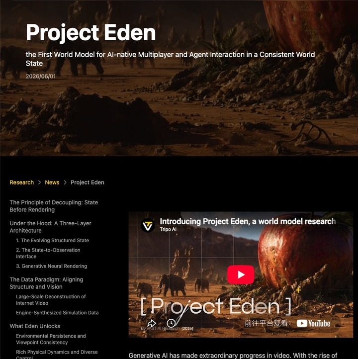 Project Eden 项目页面截图