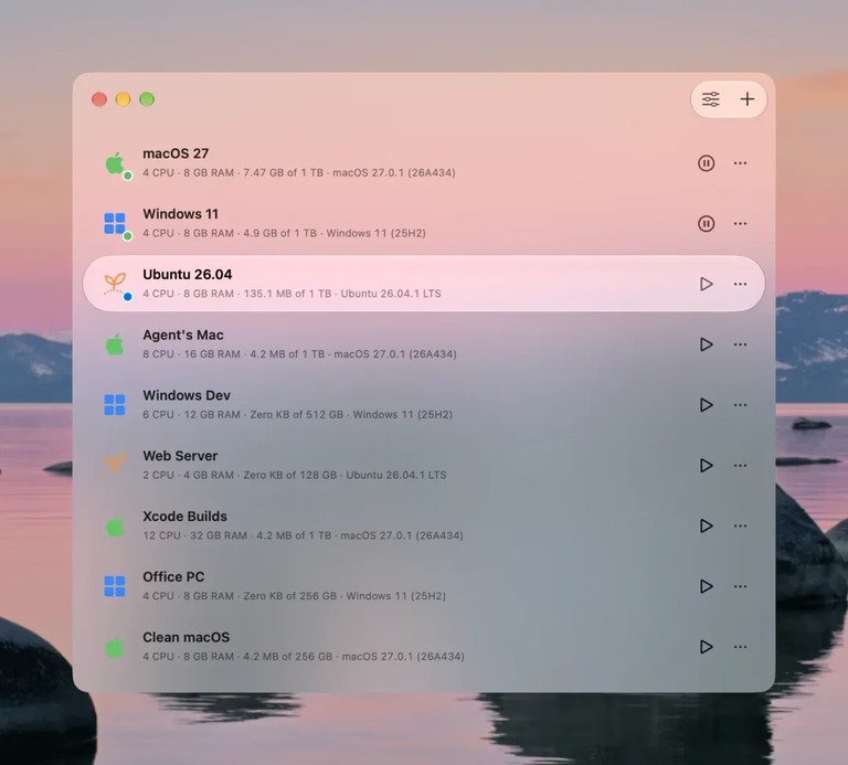 系统列表截图